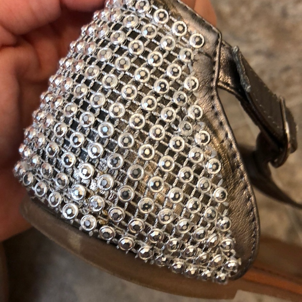 Madden Girl Pewter Embellished Sandals - Picture 5 of 8